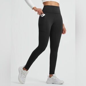 Baleaf Black High-Waisted Leggings